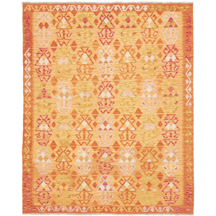 Hand Made Rug Kilim Afghanistan 160x196 Orange