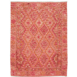 Hand Made Rug Kilim Afghanistan 131x169 Coral R