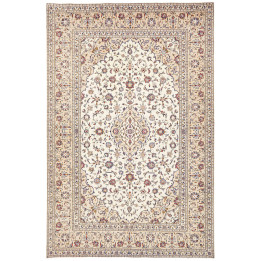 Hand Made Rug Kashan Persia 197x300 Ivory Dark