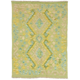 Hand Made Rug Kilim Afghanistan 102x137 Sage Gr