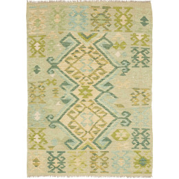 Hand Made Rug Kilim Afghanistan 102x143 Sage Gr