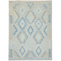 Hand Made Rug Kilim Afghanistan 130x176 Beige L