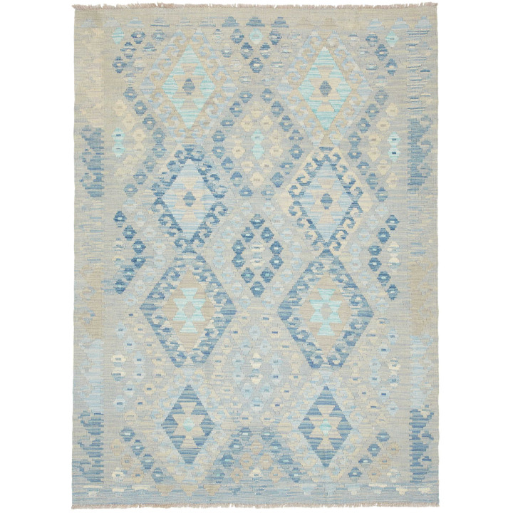 Hand Made Rug Kilim Afghanistan 130x176 Beige L