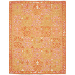 Hand Made Rug Kilim Afghanistan 155x206 Orange