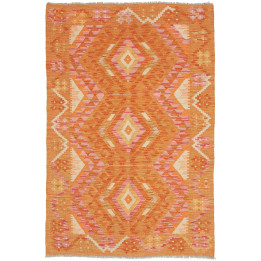 Hand Made Rug Kilim Afghanistan 101x153 Orange