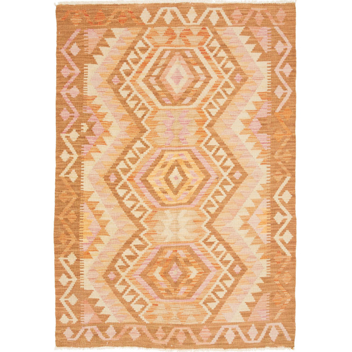 Hand Made Rug Kilim Afghanistan 103x147 Ochre B