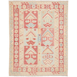 Hand Made Rug Kilim Afghanistan 153x195 Red Ivo