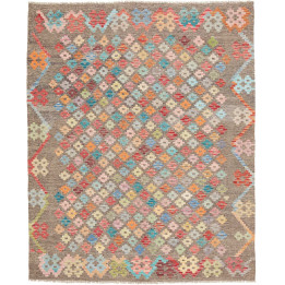 Hand Made Rug Kilim Afghanistan 156x192 Grey Mu