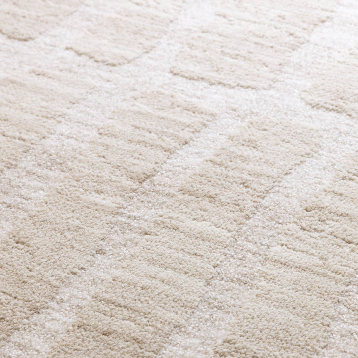 Tappeto Laurent geometrico beige tortora chiaro