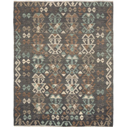Hand Made Rug Kilim Afghanistan 156x195 Dark Gr