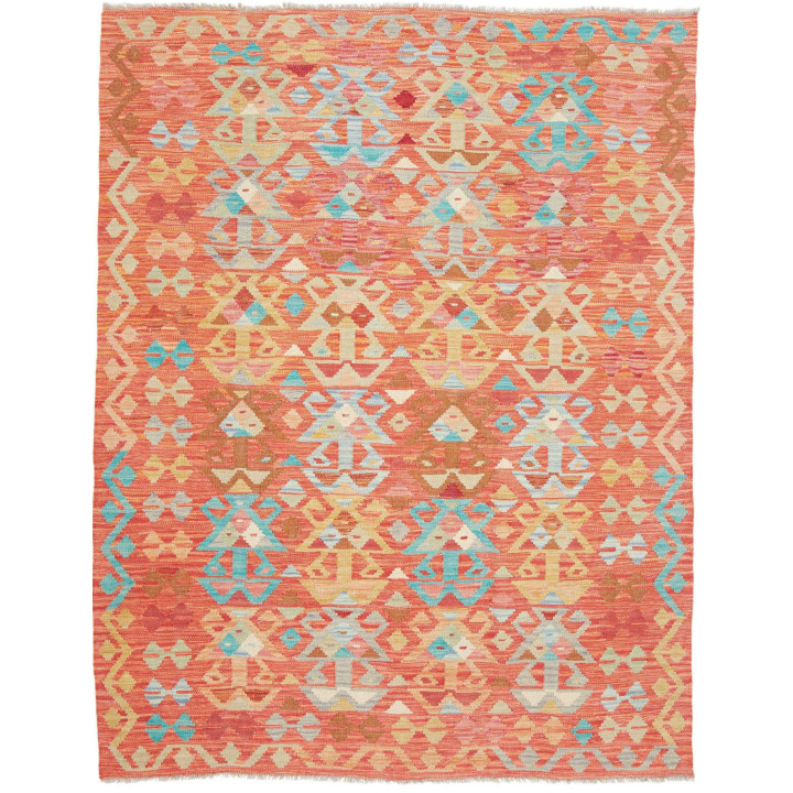Hand Made Rug Kilim Afghanistan 148x197 Orange