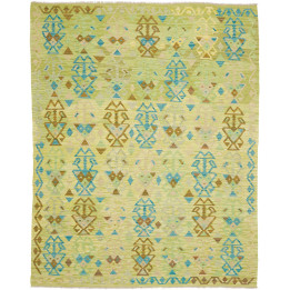 Hand Made Rug Kilim Afghanistan 162x205 Green L