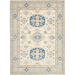 Hand Made Rug Kazak Afghanistan 150x208 Ivory B