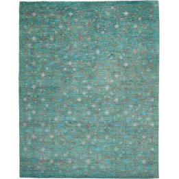 Hand Made Rug Cromopura Pakistan 248x312 Petrol