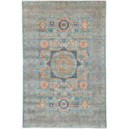 Hand Made Rug Kairo Pakistan 124x190 Light Blue