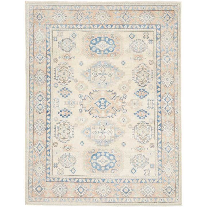 Hand Made Rug Kazak Afghanistan 150x198 Ivory A