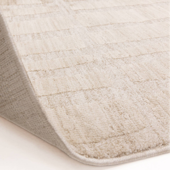 Rug Laurent abstract light beige and soft taupe