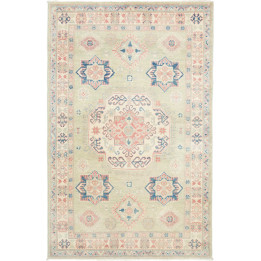Hand Made Rug Kazak Afghanistan 116x181 Sage Gr
