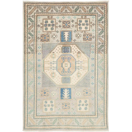 Hand Made Rug Kazak Afghanistan 119x180 Grey Be