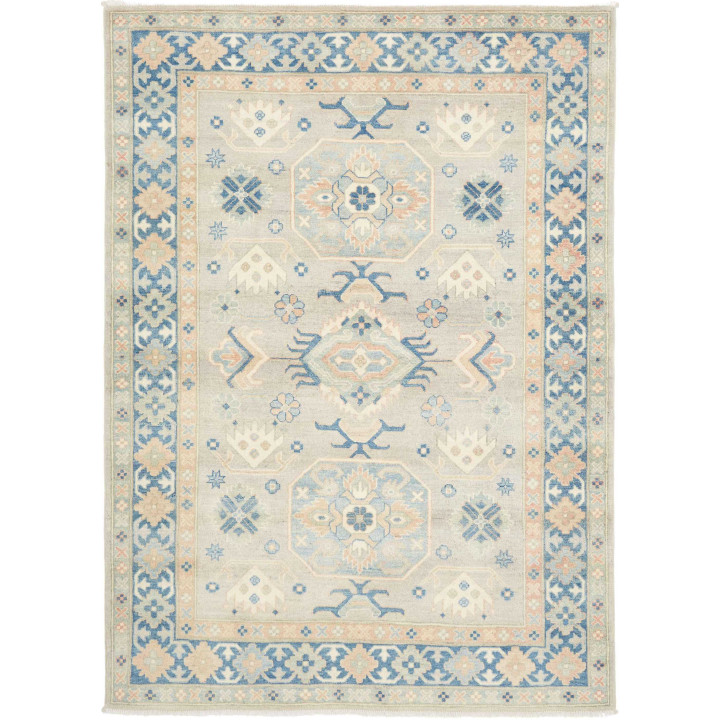 Tappeto Originale Kazak Afghanistan 149x204 Gri
