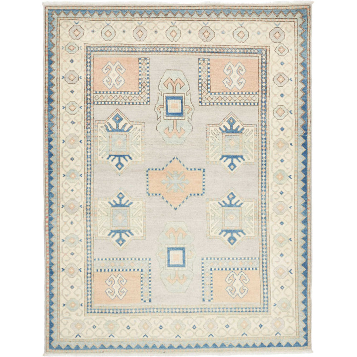 Hand Made Rug Kazak Afghanistan 150x197 Light G