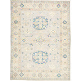 Hand Made Rug Kazak Afghanistan 150x202 Ivory B