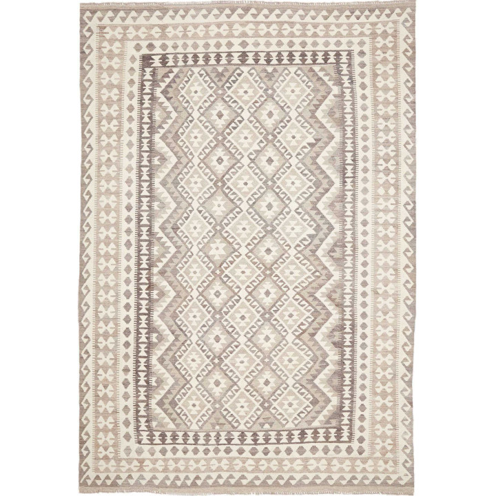 Tappeto Originale Kilim Afghanistan 205x294 Gri