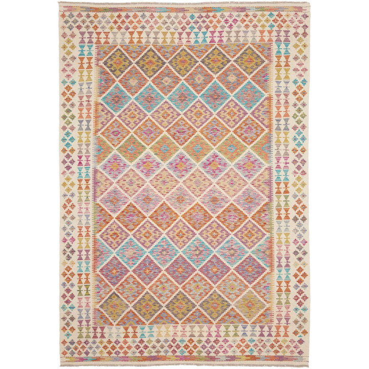 Hand Made Rug Kilim Afghanistan 201x296 Ivory M