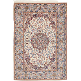 Tappeto Originale Isfahan Persia 135x196 Avorio