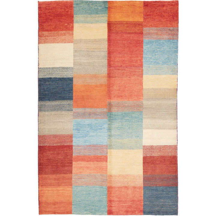 Tappeto Originale Mosaic Pakistan 120x181 Rosso