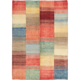 Hand Made Rug Mosaic Pakistan 127x179 Red Beige