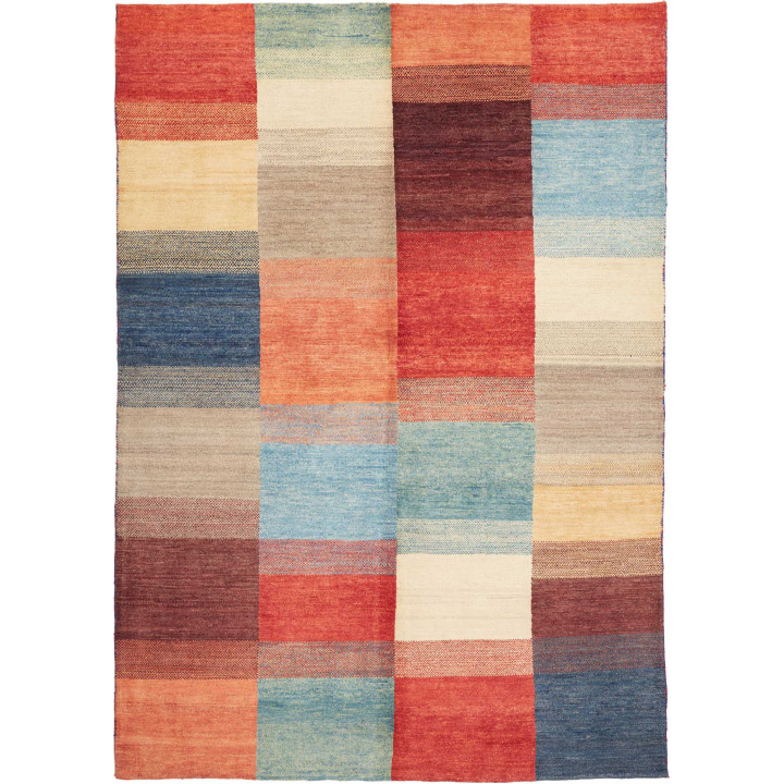 Hand Made Rug Mosaic Pakistan 148x208 Multicolo
