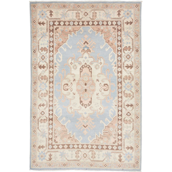 Hand Made Rug Kazak Afghanistan 103x157 Light B