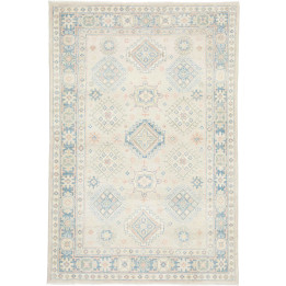 Hand Made Rug Kazak Afghanistan 121x178 Ivory L