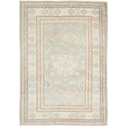 Hand Made Rug Kazak Afghanistan 103x145 Sage Gr