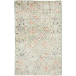 Hand Made Rug Kazak Afghanistan 97x150 Sage Gre