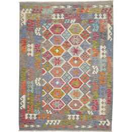 Hand Made Rug Kilim Afghanistan 183x250 Grey Mu