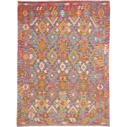 Hand Made Rug Kilim Afghanistan 183x244 Red Lig