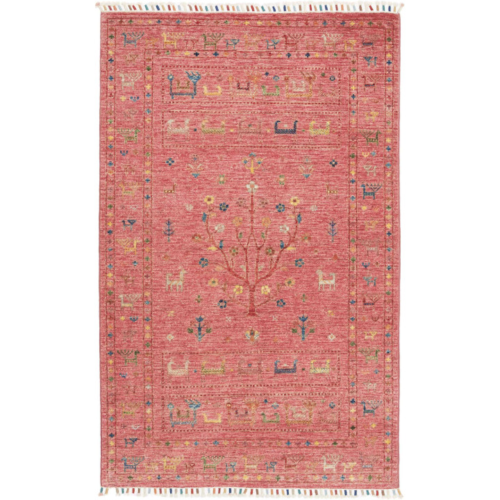 Tappeto Originale Istintia Pakistan 97x155 Rosa