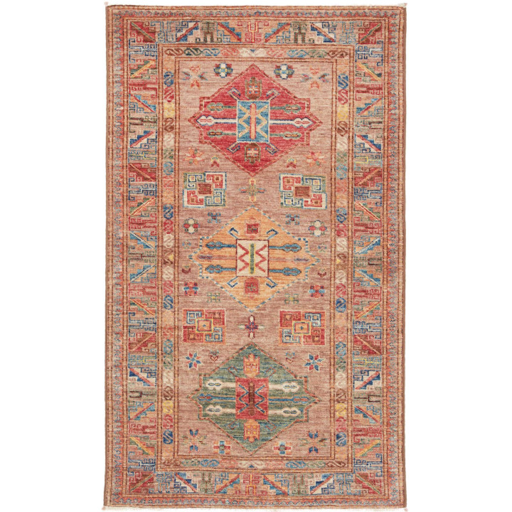 Hand Made Rug Kazak Fine Pakistan 85x142 Antiqu