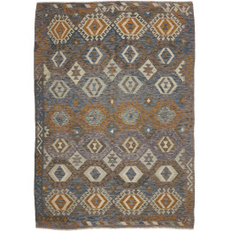 Hand Made Rug Kilim Afghanistan 179x252 Brown B