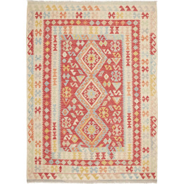 Hand Made Rug Kilim Afghanistan 172x234 Red Bei