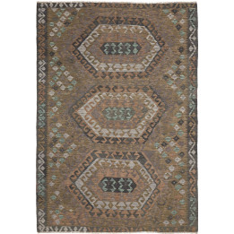 Hand Made Rug Kilim Afghanistan 168x240 Brown G