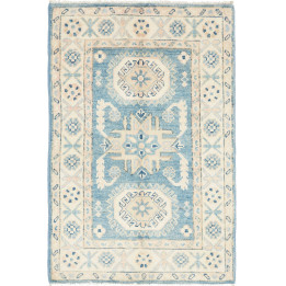 Hand Made Rug Kazak Afghanistan 60x90 Light Blu