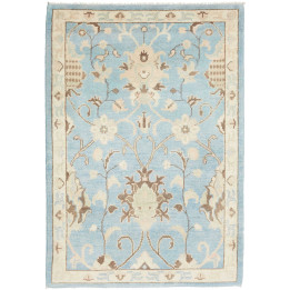 Hand Made Rug Kazak Afghanistan 83x120 Light Bl