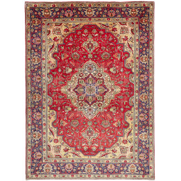 Tappeto Originale Tabriz Persia 204x285 Rosso B
