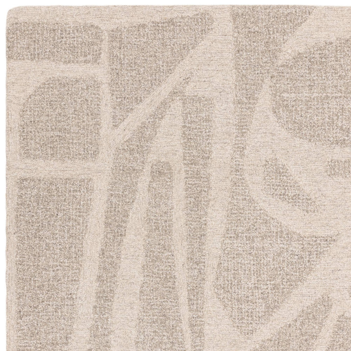 Rug Loxley abstract beige and taupe 200x290 cm