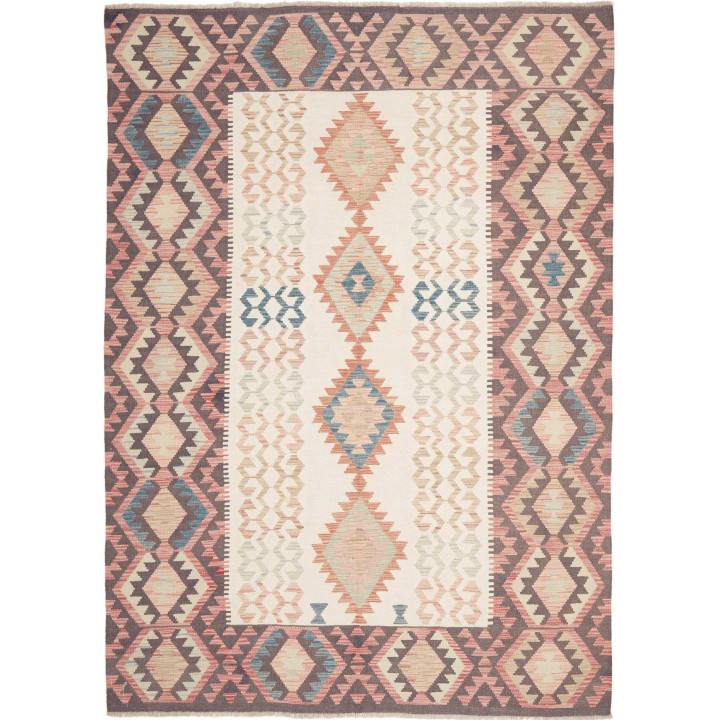 Hand Made Rug Kilim Afghanistan 177x243 Ivory D