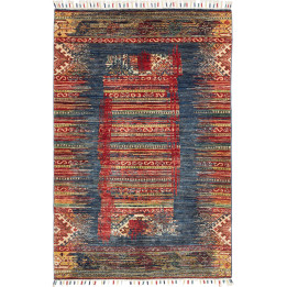 Tappeto Originale Mosaic Pakistan 102x152 Blu R