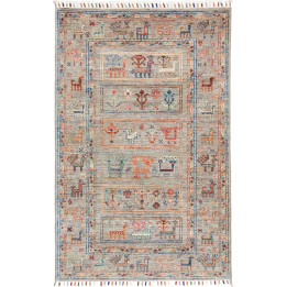 Hand Made Rug Istintia Pakistan 81x121 Grey Mul